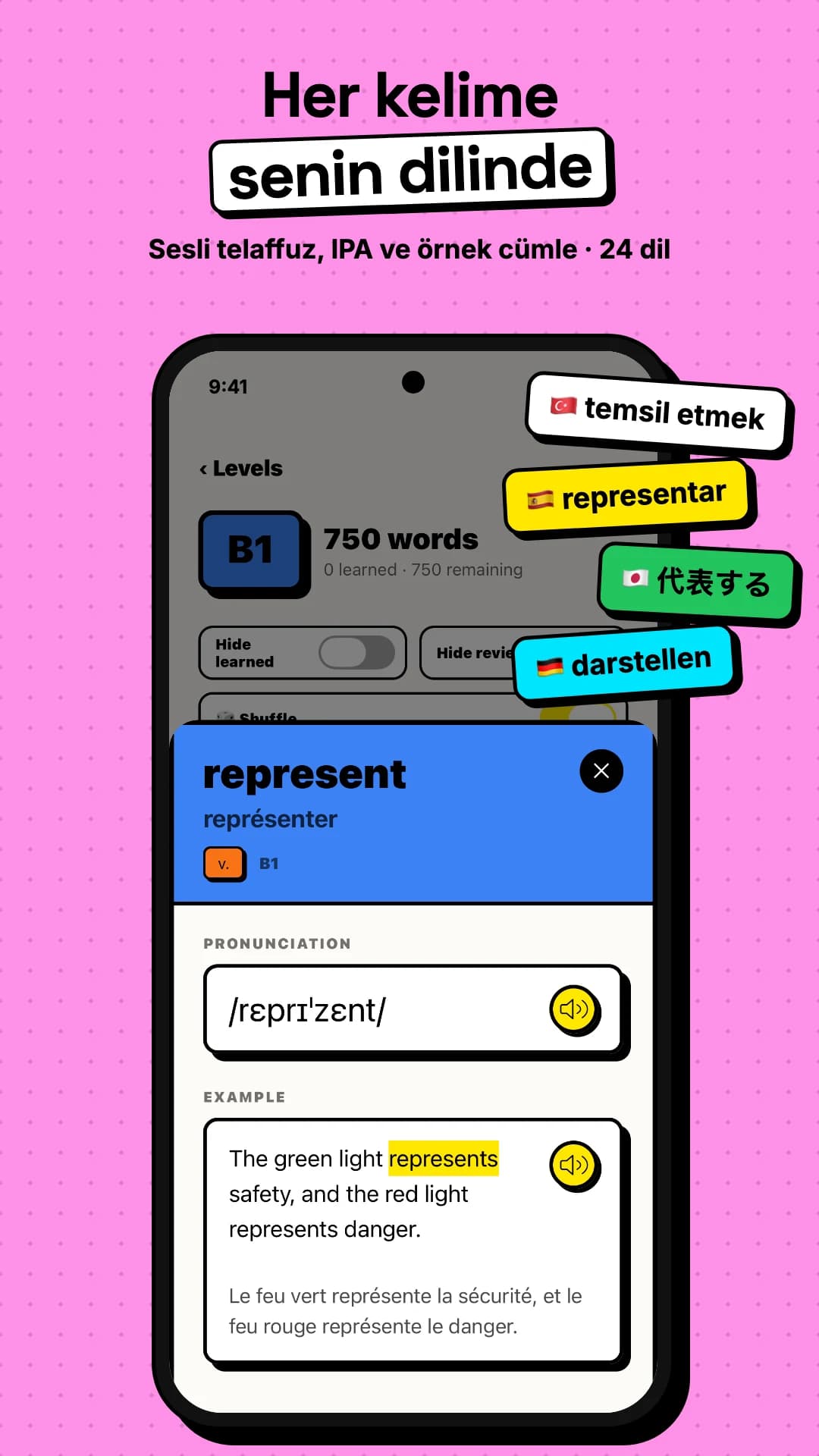 VOCABULARY uygulama ekran görüntüsü 2